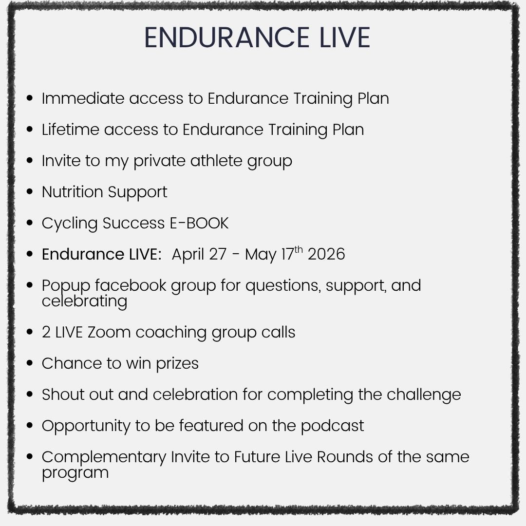 Endurance Training Plan - Get Stronger to Go Farther - 5-8hr/week